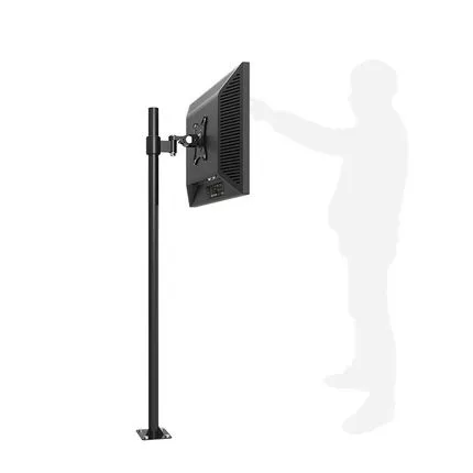 Customized Floor Mount LCD Monitor Holder Floor Stand TV Mount Mini Projector Mount LD201B for Height 100cm 150cm