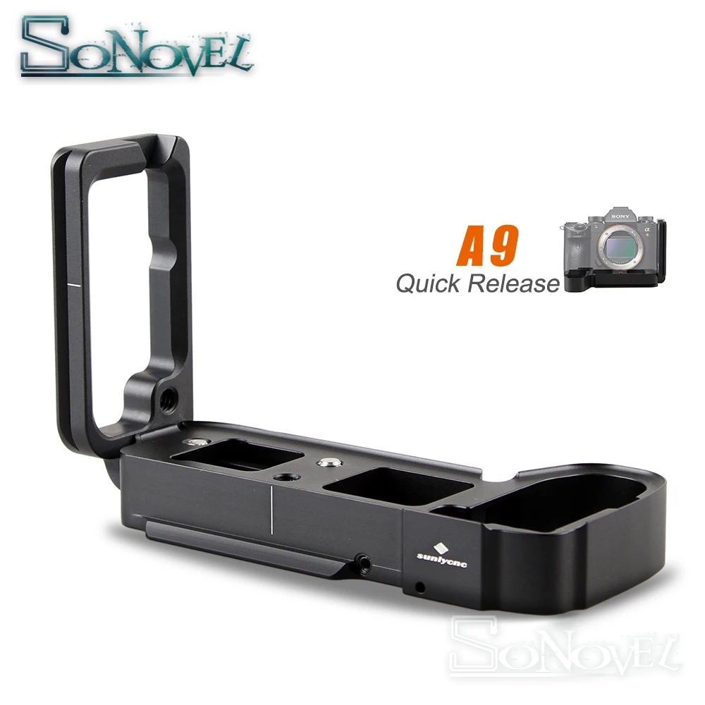 A9 Quick Release L Plate/Bracket Holder hand Grip for Sony a9 A7MIII A7RIII A7R3 A7M3 RRS Benro SIRUI Compatible & Stretch