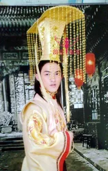 Männer der Tiaras Alten Chinesischen Kaiser der Kopfschmuck Fotografie Genickstück