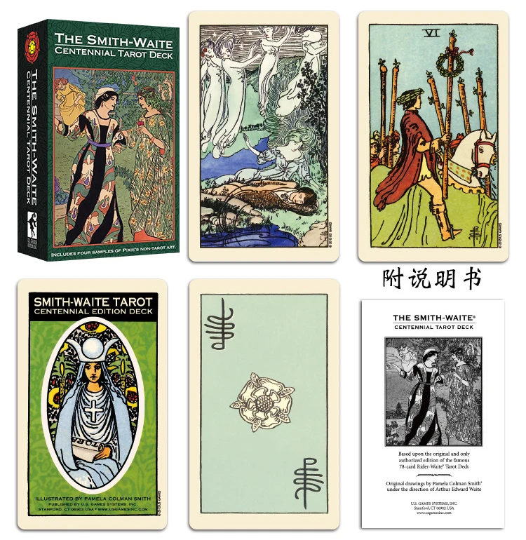 Full English The Smith-Waite Centennial Tarot Cards Game With English Booklet Instructions Smith Waite Tarot Board Game