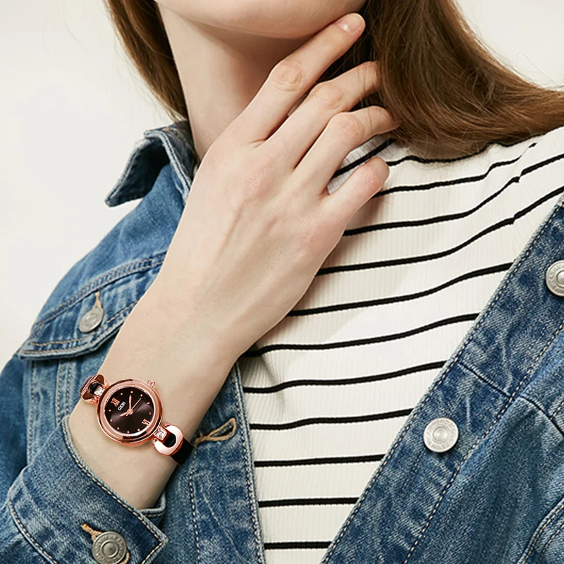 GEDI muñeca relojes de mujer de lujo mujer reloj de moda Montre Femme 2019 cuarzo reloj Relogio femenino 8 MM Ultra- delgado nuevo