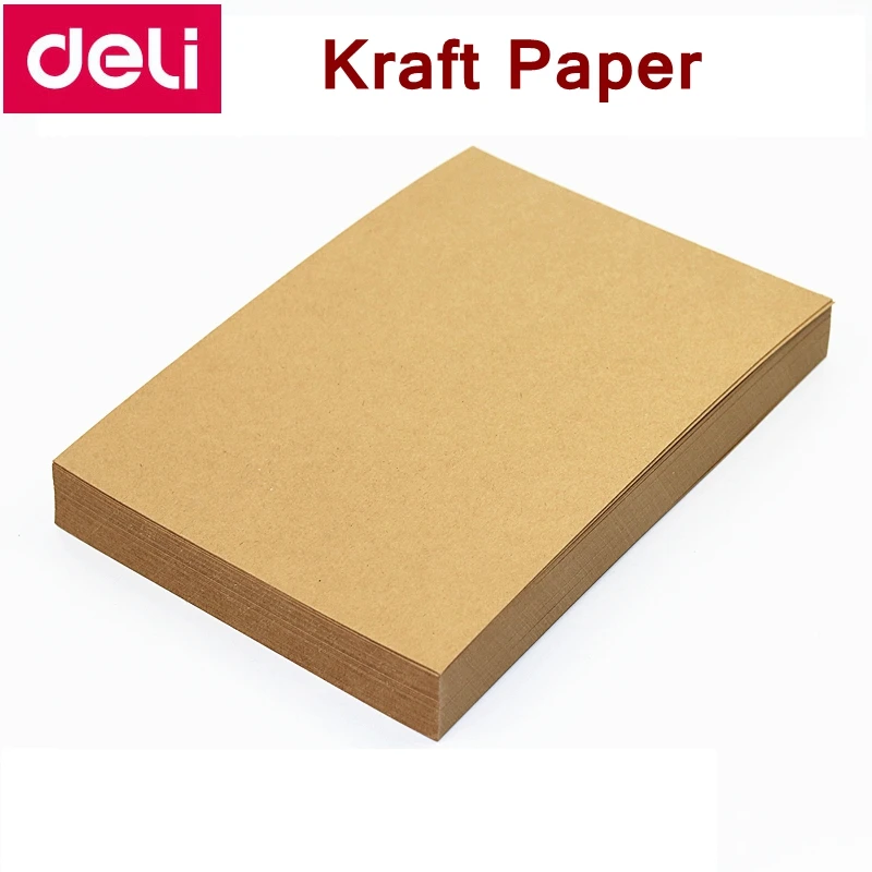 100 sztuk/partia Deli papier pakowy A5 A4 A3 80g 120g 160g papier do druku papier pakowy hurtownia