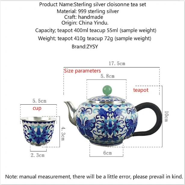 Pure silver exquisi teteapot kettles tea cup  chinese kung fu tea set drinkware