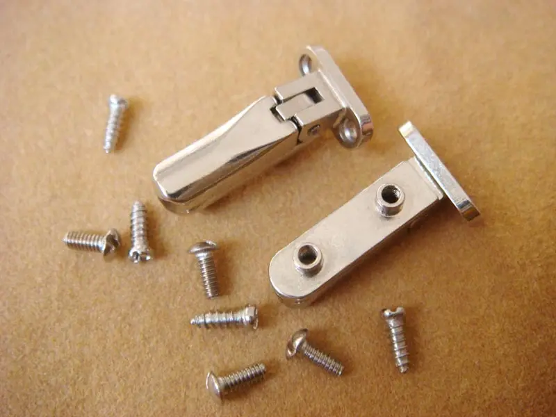 ZOYE spring hinge screw on for plastic titanium frames, flex hinge for wood plastic eyeglass frame,combination frame TSH-55-A