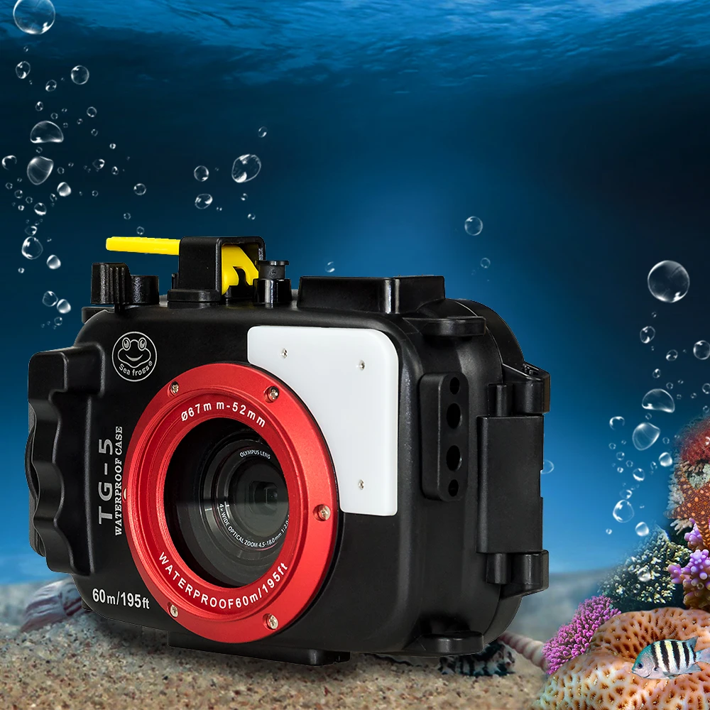 Seafrogs Newest 60m Underwater Diving Camera case Waterproof Housing Case for OLYMPUS TG5