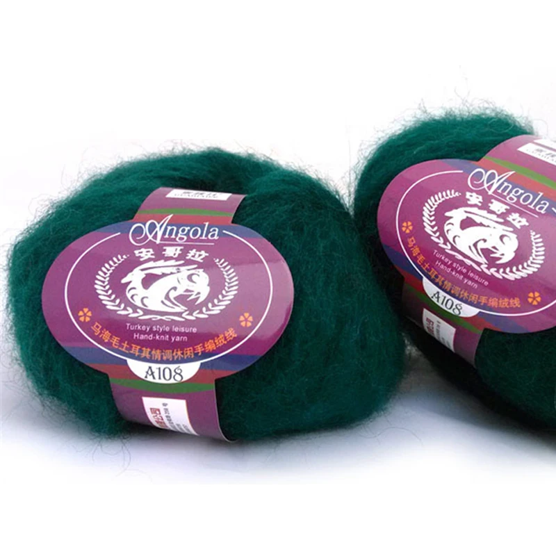 High Quality 250g 10 Balls Natural Mohair Cashmere Yarn for Hand Knitting Luxury Fur Angola Woolen Hairy Skein