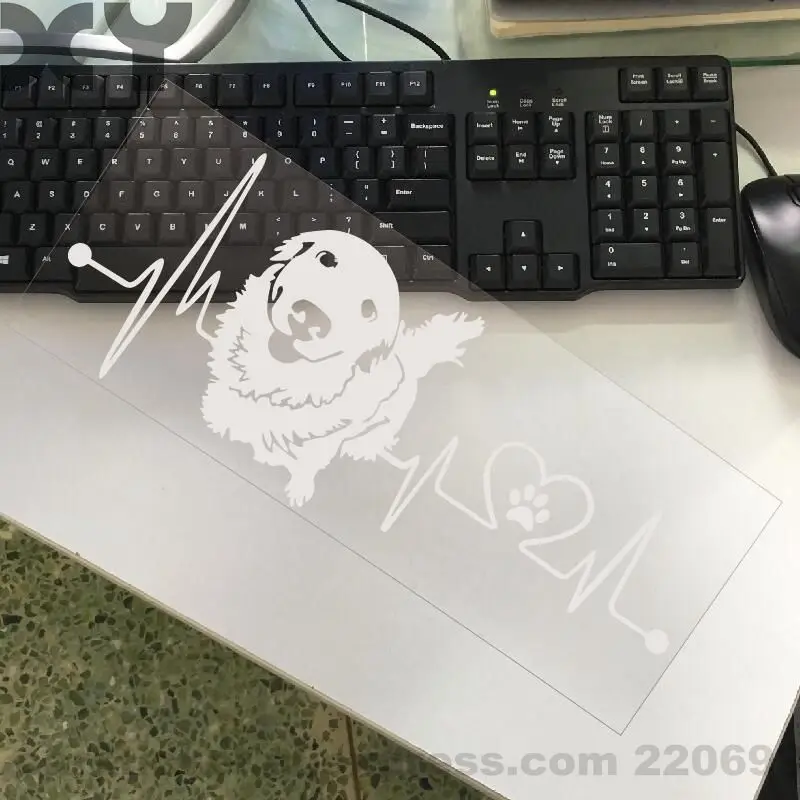 Golden Retriever Dog Stickers Car Stickers on Car Styling Laptop Sticker Decal Motorcycle ( Yellow / Silver White ) 15\