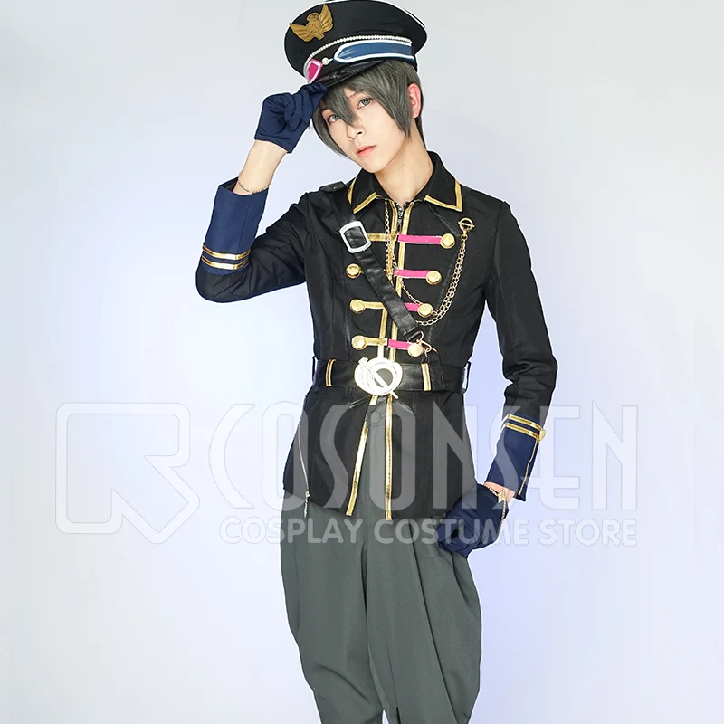 

COSPLAYONSEN Tsukiuta TSUKINO EMPIRE Uduki Arata Six Gravity Cosplay Costume Full Set All Size With Hat