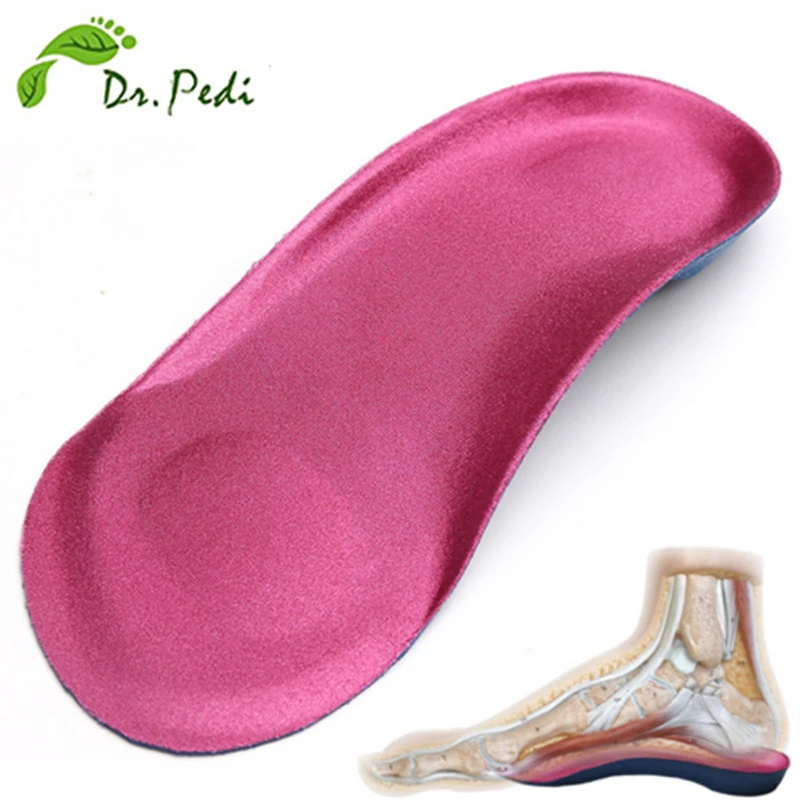 3/4 Arch Support Flat Feet Pillow 3D Orthopedic Insoles Foot Care Tool Orthotics Corrector Insoles Support Massager Patches