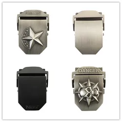 Metal 40mm Width Men's Tactical Belt Buckle Alloy Material for Canvas Belt Jean DIY Clothing Accessories