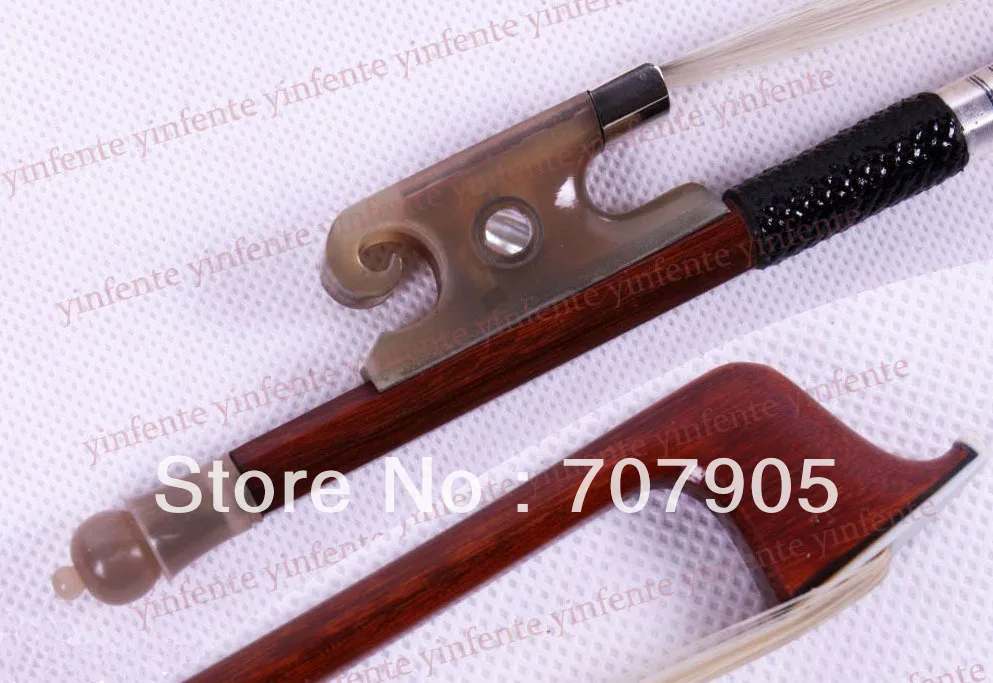 

1x Violin Bow Brazil wood balanced Bow Snail Ox horn Frog