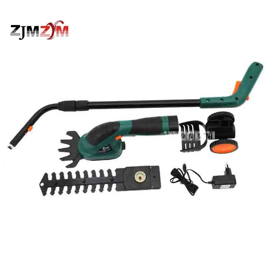 

Multi-function Rechargeable Grass Cutting / Pruning Machine Electric Lawn Mower Hedge Trimmer ET1502 1000 / MIN 7.2V 3-5 Hours