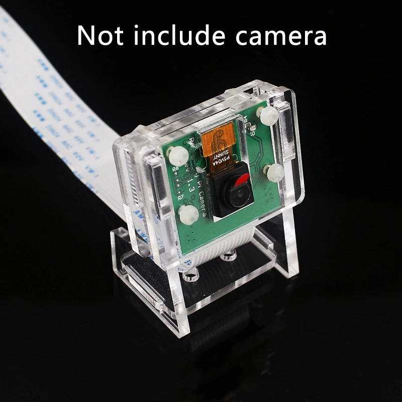 Acrylic Camera Holder Transparent Case for Raspberry Pi 3 OV5647 Mini Webcam Clear Case for Raspberry Pi Official Camera