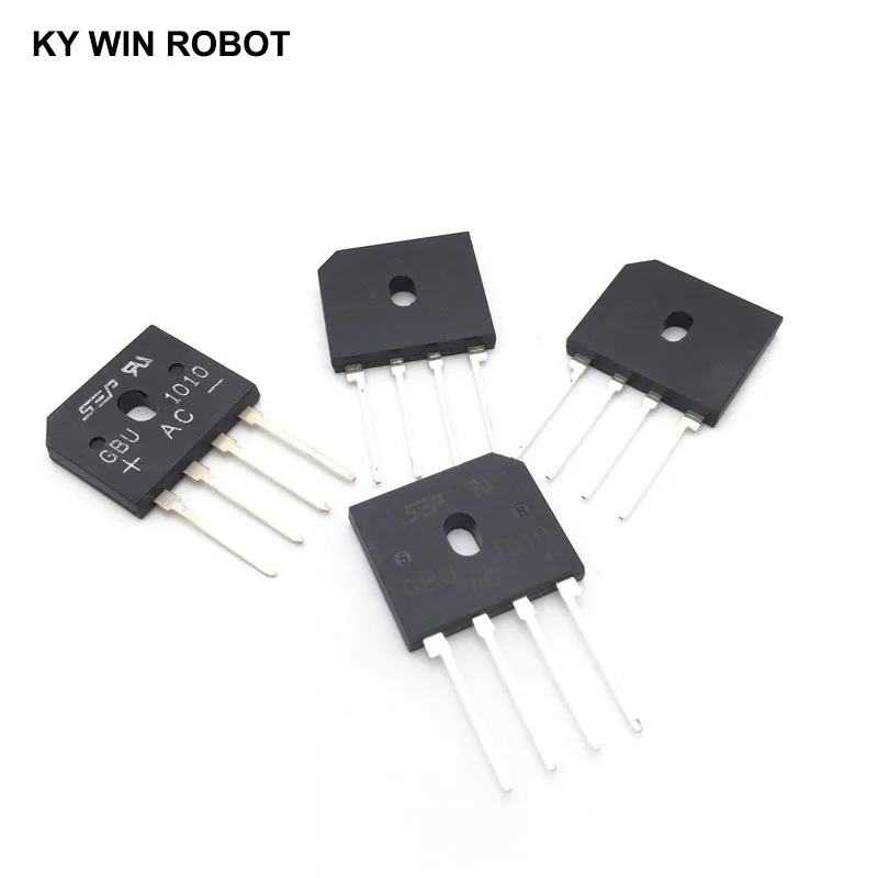 5PCS 10A 1000V DIP-4 diode bridge rectifier GBU1010