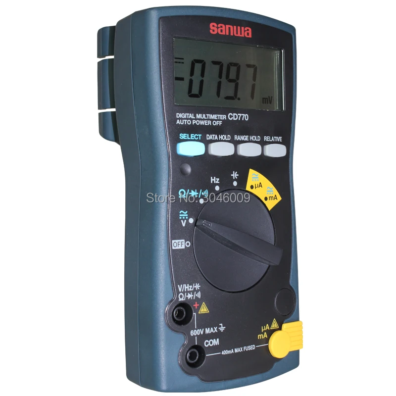 Japan sanwa CD770 Standard Digital Multimeter On-Off Beep Data Lockout Resistance / Capacitance / Frequency Measurement