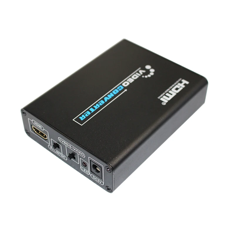 HDMI to Composite / AV S-Video Converter RCA CVBS/L/R Video Converter Adapter PAL / NTSC CVBS / S-Video Switch 1080P