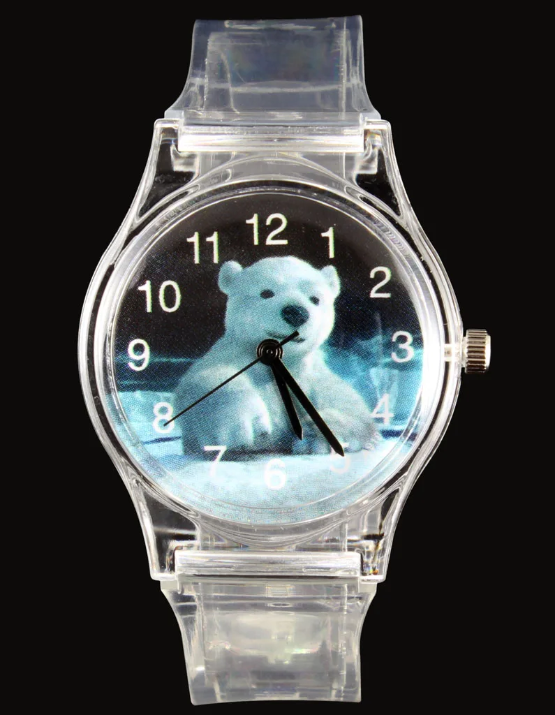 Dolphin/ Cat/ African Lion/ Tiger/ Penguin/ Giraffe/ Snake/ Rooster/ Monkey/ Polar Bear/ Panda Sport Quartz Wrist Watch