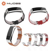 Mijobs Genuine Leather Strap for Huawei Band 2 Pro B19 B29 Smart Wrist Watch Band for Huawei Sport Band 2 Pro Bracelet Wristband