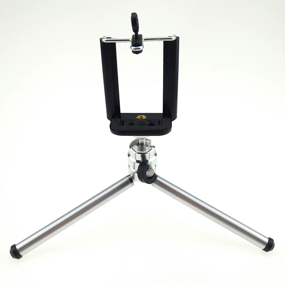 15.5-30 Cm 3 Bagian Dapat Diperpanjang Logam Portabel Tripod dengan Ponsel Pemegang Untuk GoPro Kamera Xiaomi Iphone Samsung Huawei ponsel