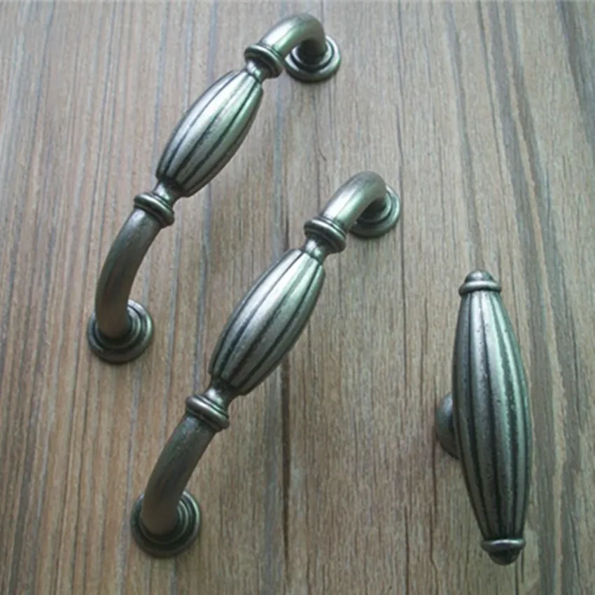 96mm modern simple stain nickel kitchen cabinet cupboard door handle American retro antique silver ORB drawer cupboard pull knob