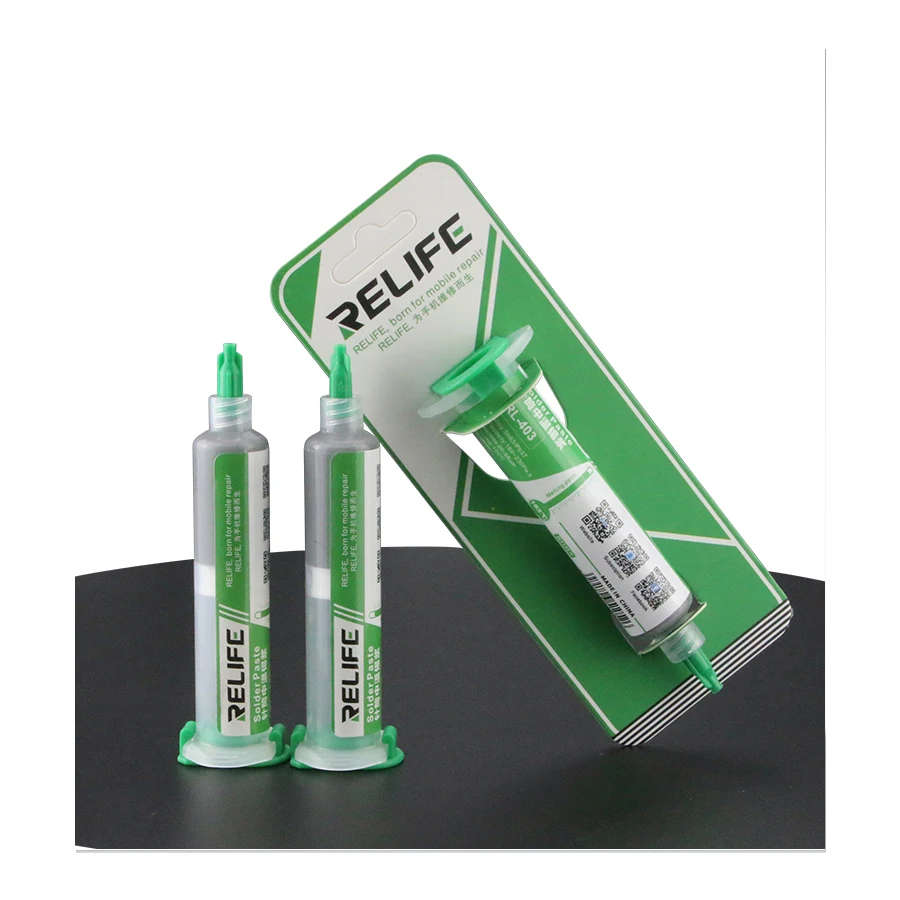 

10CC 183 degrees Solder Paste Flux No-clean Original RELIFE Soldering Paste RL-403 Solder Tin Sn63/Pb67 For soldering iron