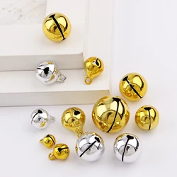 Silver Gold Jingle Bells Pendants Hanging Christmas Tree Ornaments Christmas Decorations Party DIY Crafts Accessories