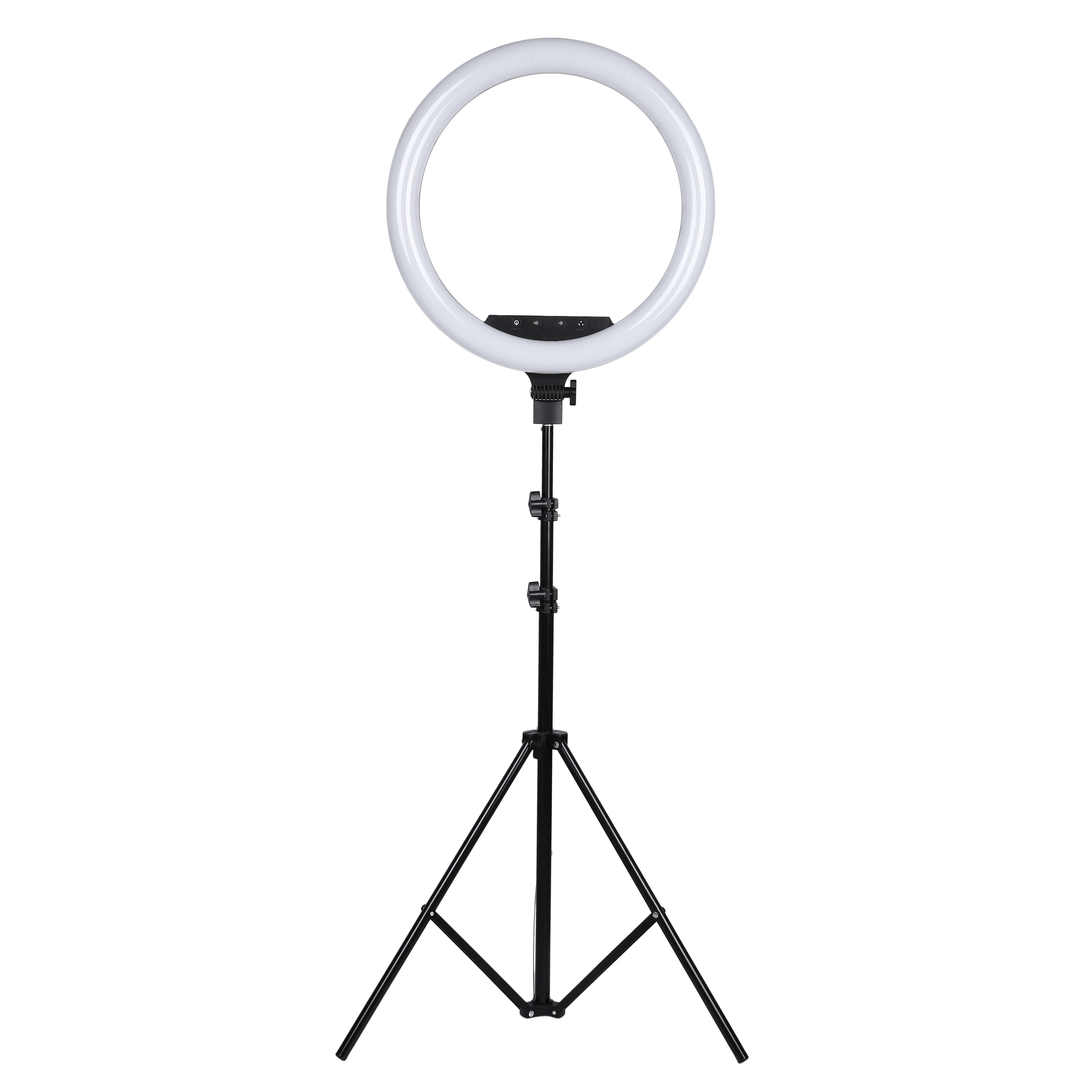 18 zoll Remote Touch LED Ring Licht Kamera Telefon Fotografie Große Ring Lampe Mit Foto Stativ Für schießen make-up video porträt