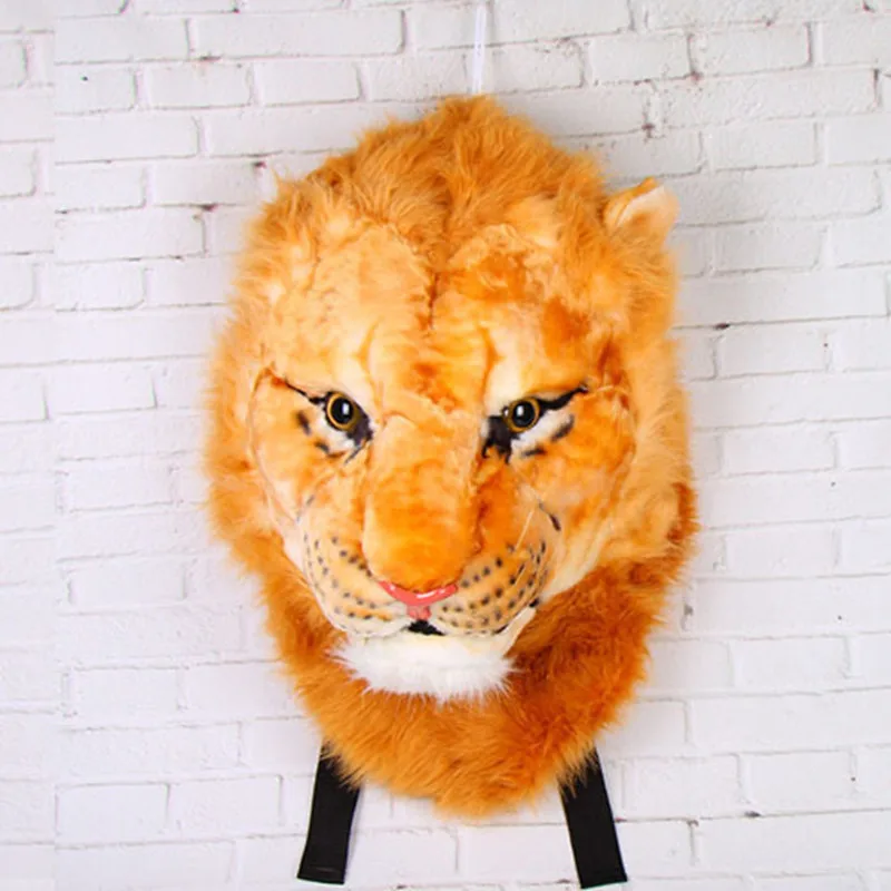 lovers backpack tiger head Backpacks for adolescent girls animal children school bags kids bag