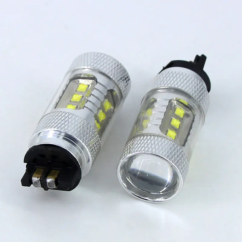 2x White Canbus PWY24W PW24W LED Bulbs For Audi A3 A4 A5 Q3 VW MK7 Golf CC Front Turn Signal Lights For BMW F30 3 Series DRL