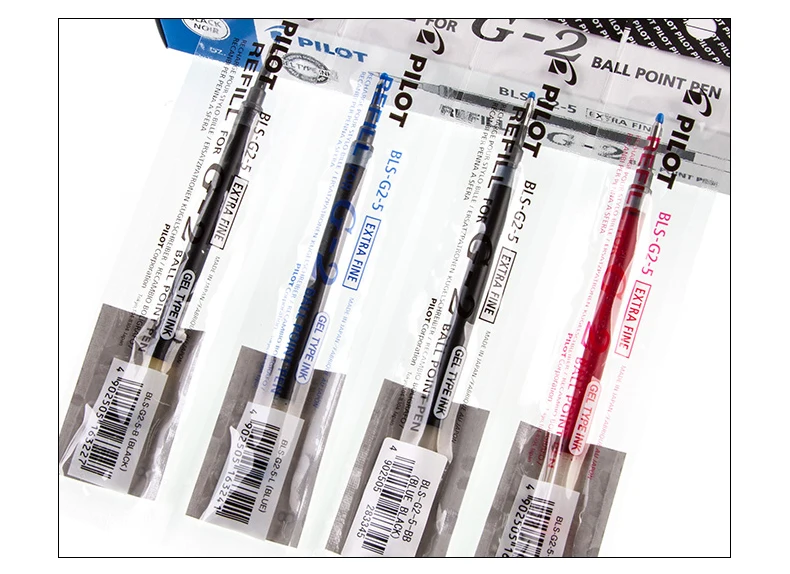 Japanese Stationery PILOT 0.5mm 0.7mm Gel Pen Refill For G2 Sign Pen Student Pen Smooth Gel Ink Office Supplies BLS-G2-5