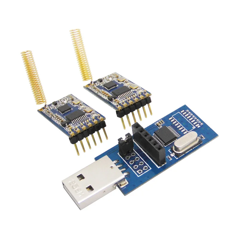 2 Stks/partij SV610-1400 M Rf Draadloze Module Kit (868 Mhz SV610-TTL + Usb Bridge Board + Lente antenne)