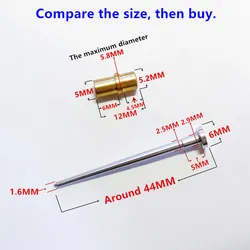 Motorcycle carburetor Jet needle (JN) and Needle jet (NJ) kit for Deli Keihin GY6-125 PD24 ~ 26J CH125