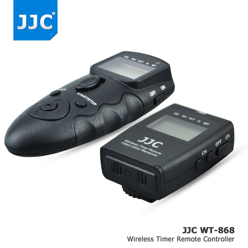 JJC Wireless Multifunction LCD Timer Remote Control For Canon EOS 850D 5DS R7 R10 1DC 5D 7DM3 7DM2 6D 5D2 5D3 AS RS-80N3 TC-80N3