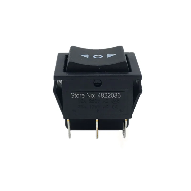 1PC Rocker Switch KCD4 Latching/Self Reset Power Switch With Light 6 Pins 3 Position ON OFF ON 16A 250VAC 20A 125VAC