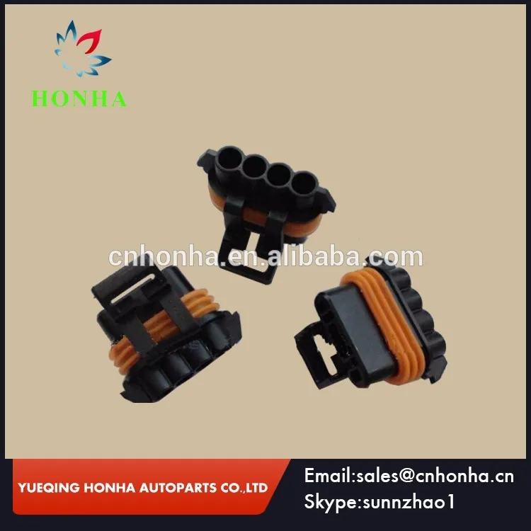 4 Way Black Female Waterproof Female Automotive connector 12162144 for Delphi