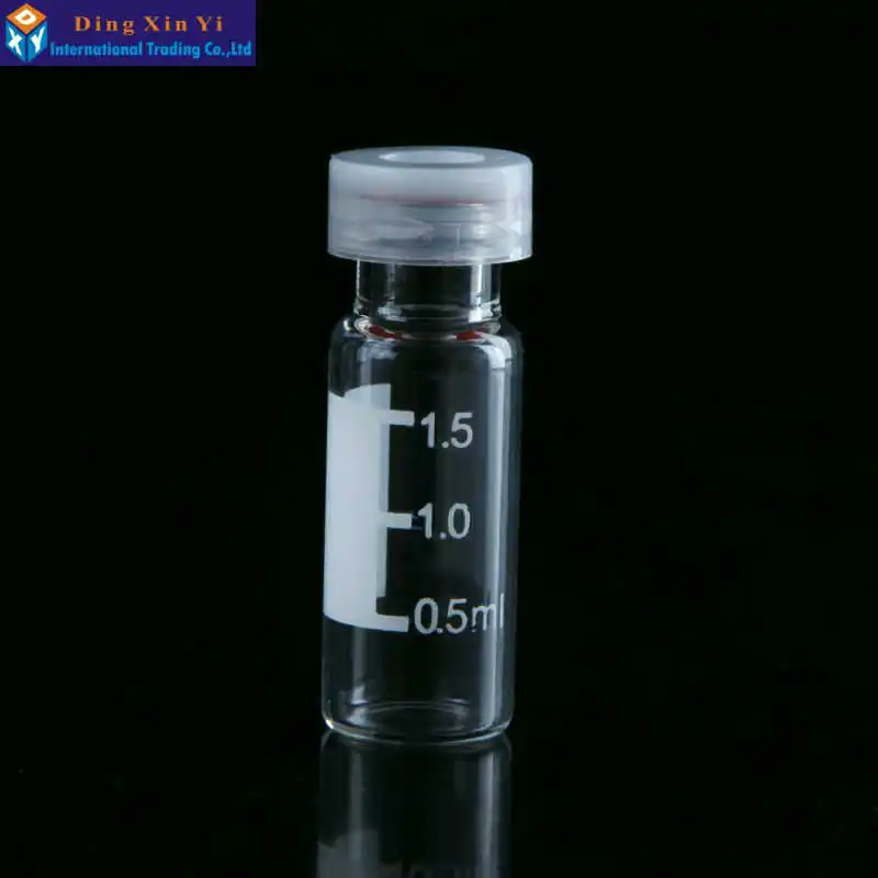 

100/lot 1.5/2ml HPLC Transparent Bayonet chromatographic bottle, autosampler headspace vials Suitable for Agilent Waters Varian