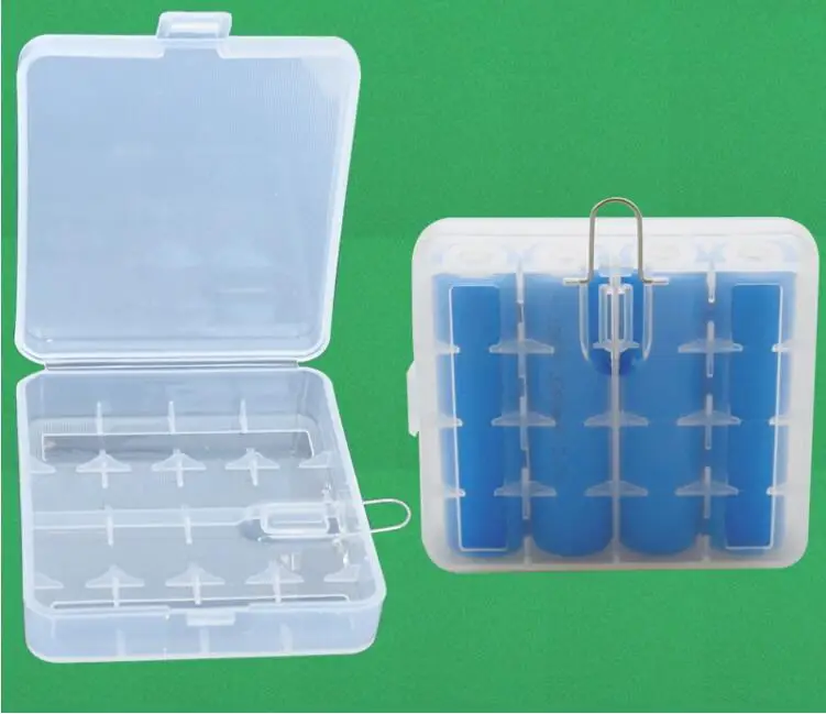 

400pcs/lot New Portable Hard Plastic Battery Holder Case Storage Box Cover for 4 x 18650 Lithium Batteries