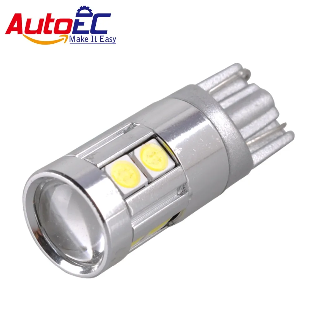 

AutoEC 100x Car Styling W5W LED T10 3030 9SMD Car Lamps 168 194 Turn Side License Plate Light Car Parking Light dc12-24v #LB167