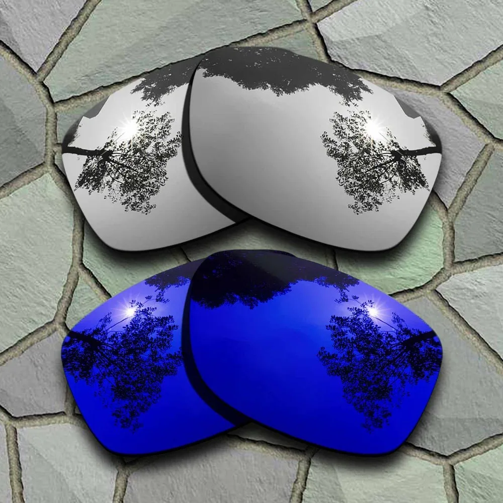 

Chrome&Violet Blue Sunglasses Polarized Replacement Lenses for Oakley Jupiter Squared