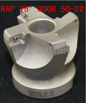 Free Shiping RAP 300R 50-22-4T 75 Degree High Positive Face Mill Cutting Diameter For APMT1135 inserts