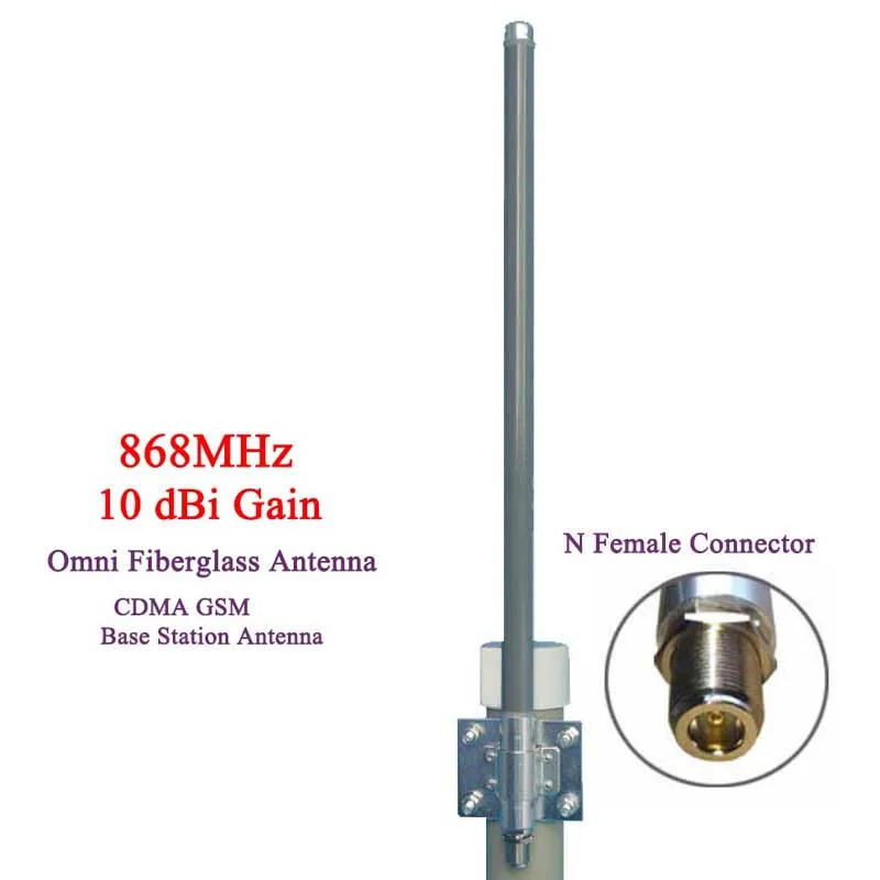 Imagem -02 - Antena de Vidro de Fibra Omni Repetidor de Monitor de Telhado Exterior Uhf Iot Minerador de Hélio Rfid Lorawan 868mhz 915mhz 10dbi