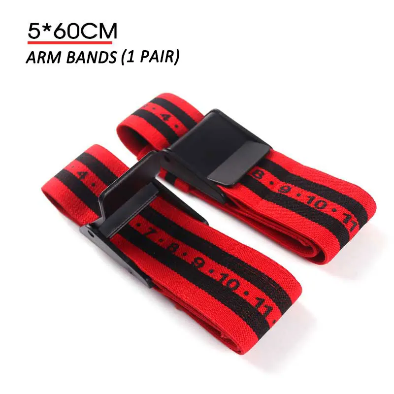 Red Occlusion Bands Fitness Gym BFR Bands Blood Flow Restriction Occlusion BFR Tourniquet Training Biceps Bands