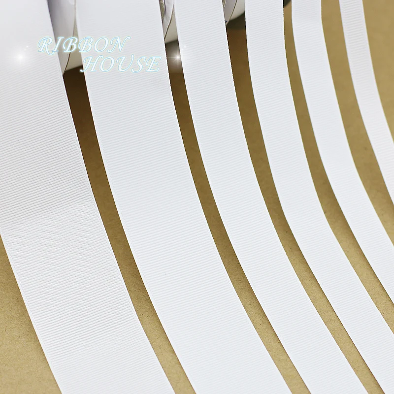 (10 meters/lot) white Grosgrain Ribbon Wholesale gift wrap Christmas decoration ribbons