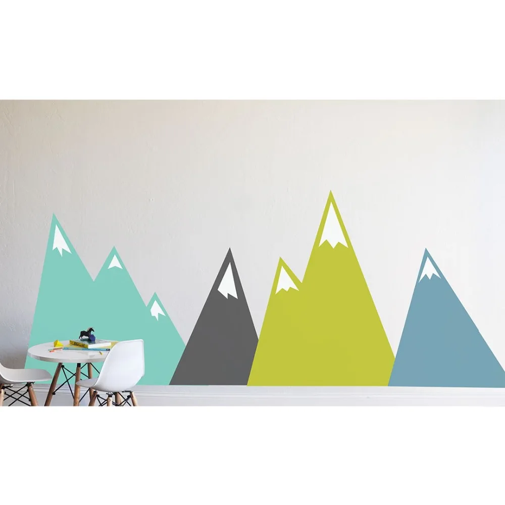 

Moving Mountains Decal Wall Stickers For Kids Unique Bedroom Home Decor Art Vinyl DIY Self adhesive Nursery Decals Murals LC595