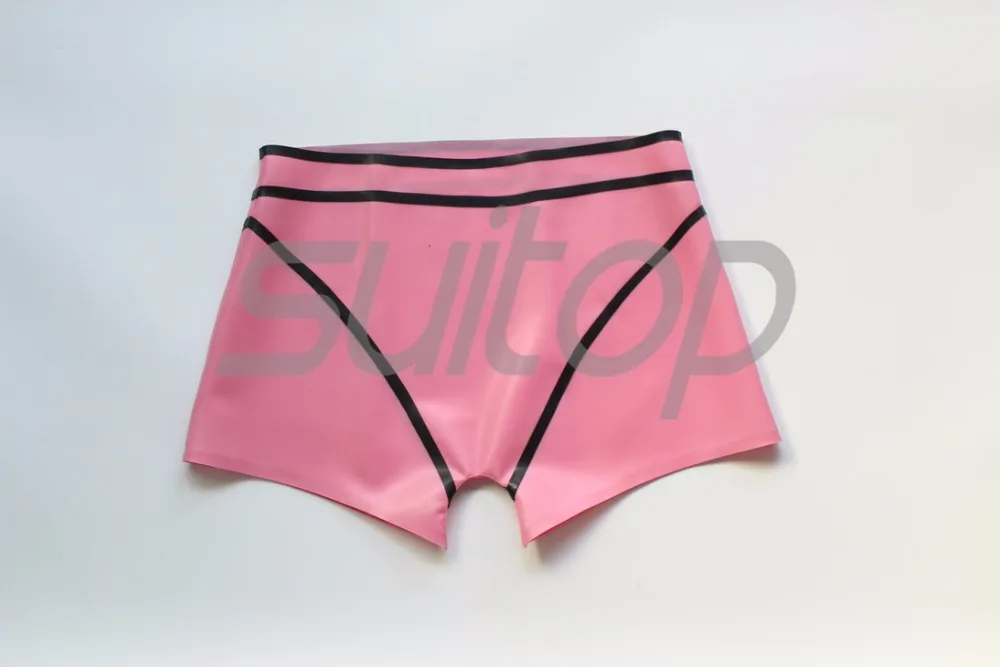 NEW Female \'s Latex shorts in Metallic pink no zip SUITOP