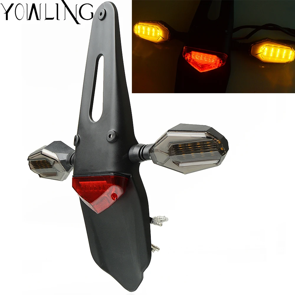 

Red LED Motorcycle Motorbike Rear Tail Light Brake Stop Lights With Turn Signals Light Lamp FOR EXC EXCF SX SXF XCW XCF