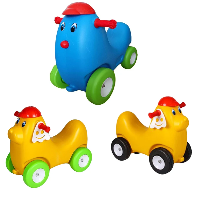 YLWCNN Baby Four-Wheeled Plastic Car Kiddie Ride On Toy Car Baby Animal Scooter