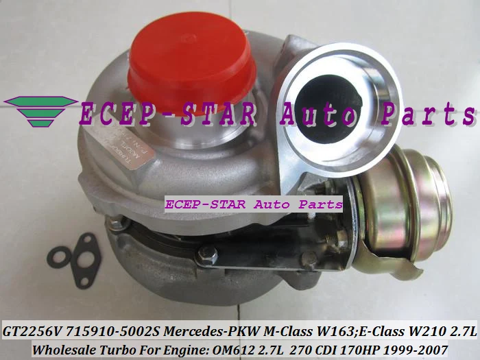 

Free Ship GT2256V 715910-5001S 715910-5002S 715910 6120960599 Turbo For Mercede-s Benz E-C E270 M-Class ML270 1999-07 OM612 2.7L