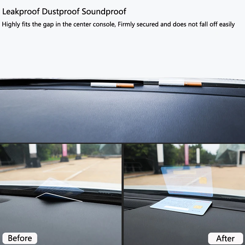 Car Soundproof Rubber Seal Dashboard Sealing Strip Styling Sticker For Audi A3 A4 A5 A6 A7 A8 B6 B7 B8 C5 C6 TT Q3 Q5 Q7 S3 S4