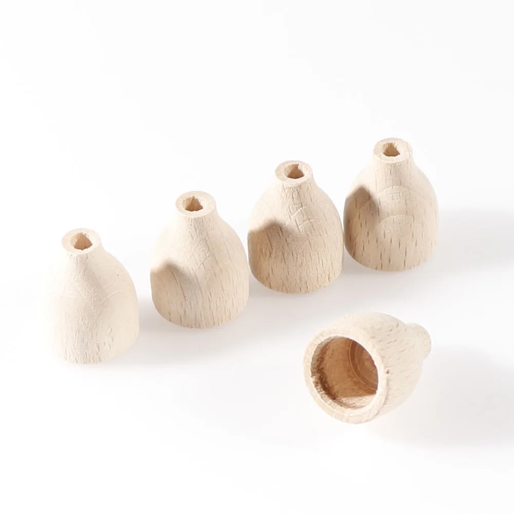 20 sztuk/zestaw niedokończone naturalne drewno Craft kapelusz ręczny drewniany zabawki lalki rzemiosło farba DIY Stain Kid\'s Party ślubny wystrój